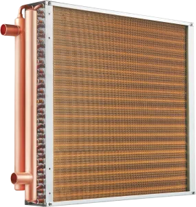 Vevor Heat Exchanger Water to Air 20" x 20" with 3-Row 3/8" Copper Ports New