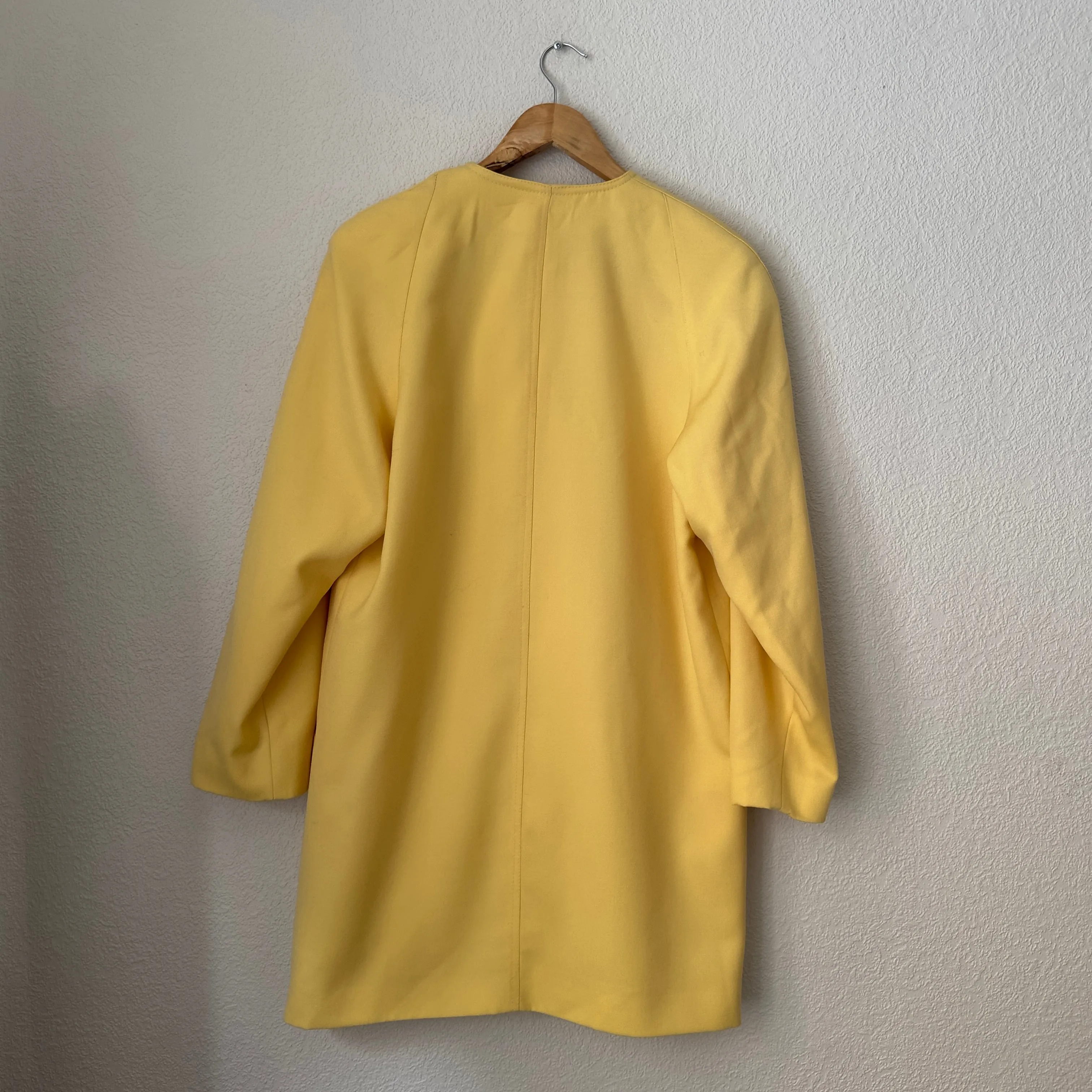 Vintage Yellow Wool Coat