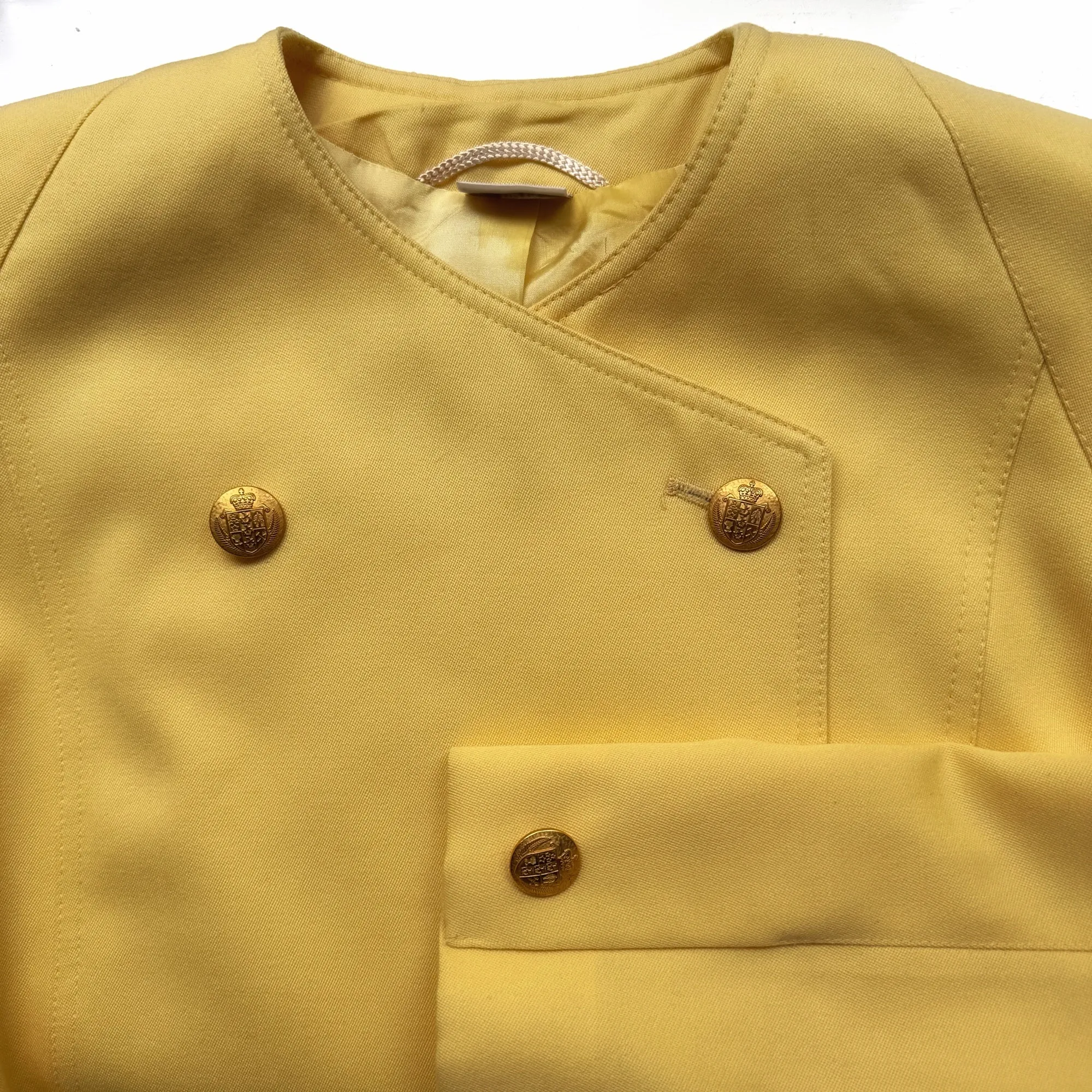 Vintage Yellow Wool Coat
