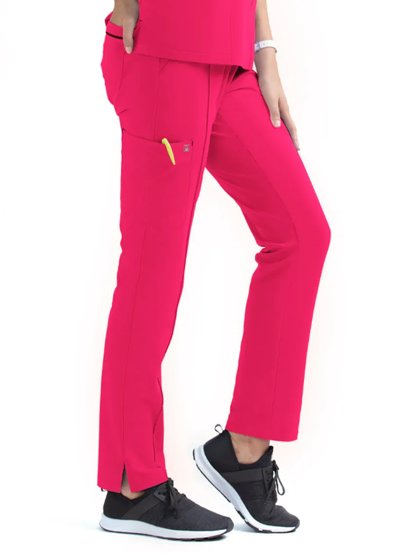 Women's Full Waistband Pant by Maevn (Regular) XS-3XL / Watermelon
