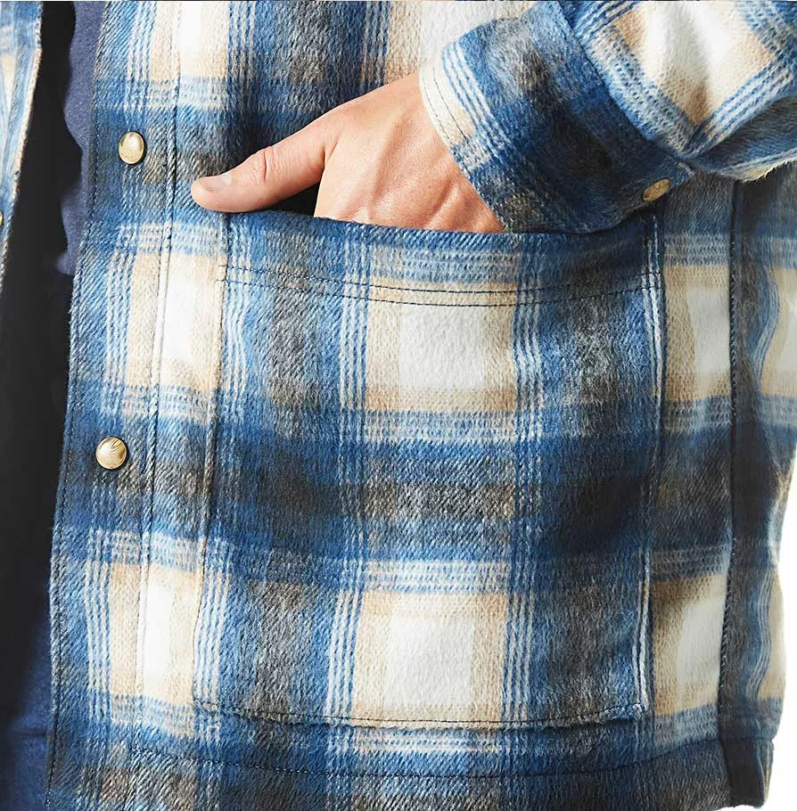 Wrangler | Flannel Sherpa Lined Tannin Shirt Jacket