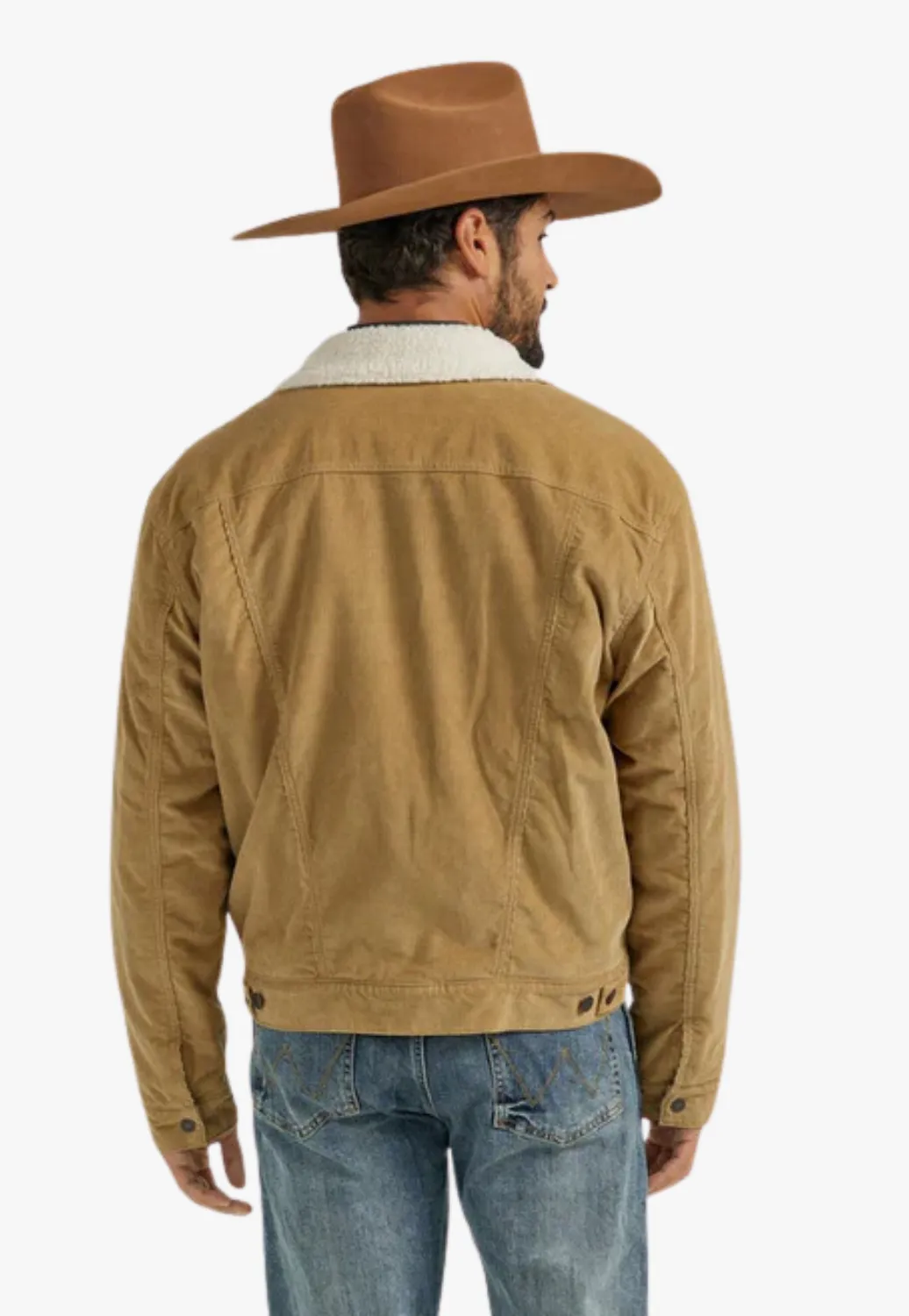 Wrangler Mens Sherpa Lined Corduroy Jacket