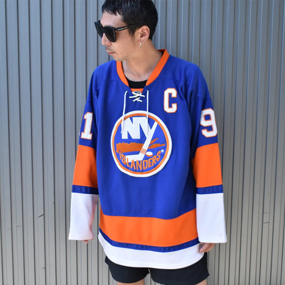Y2K Reebok “NHL New York Islanders” アイスホッケー ゲームシャツ 231018